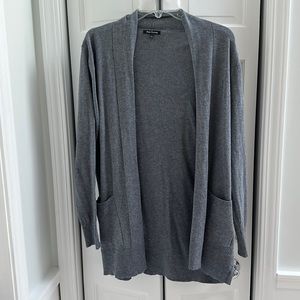 Size large, gray cardigan